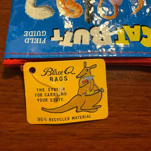 Cat Butt Coin Purse - Blue and Red - Picture 6 of 6